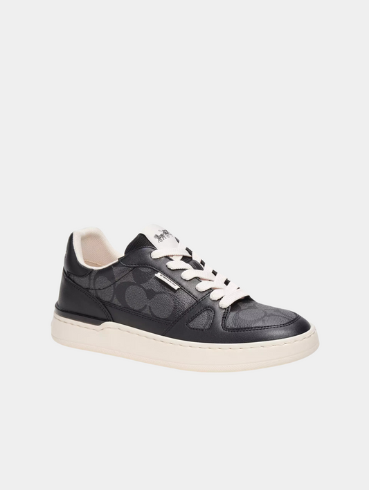 Clip Court Low Top Sneaker In Signature Canvas