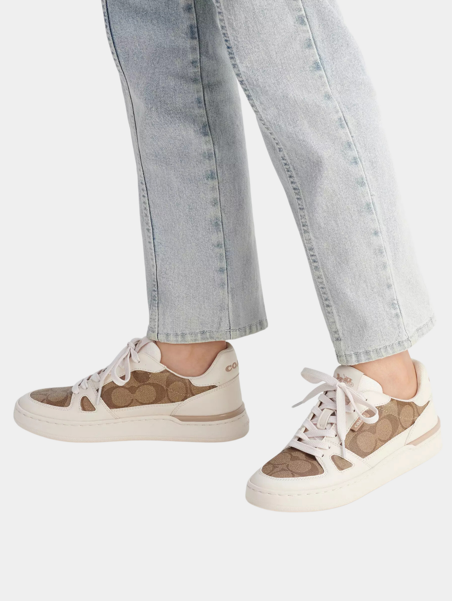 Clip Court Low Top Sneaker In Signature Canvas