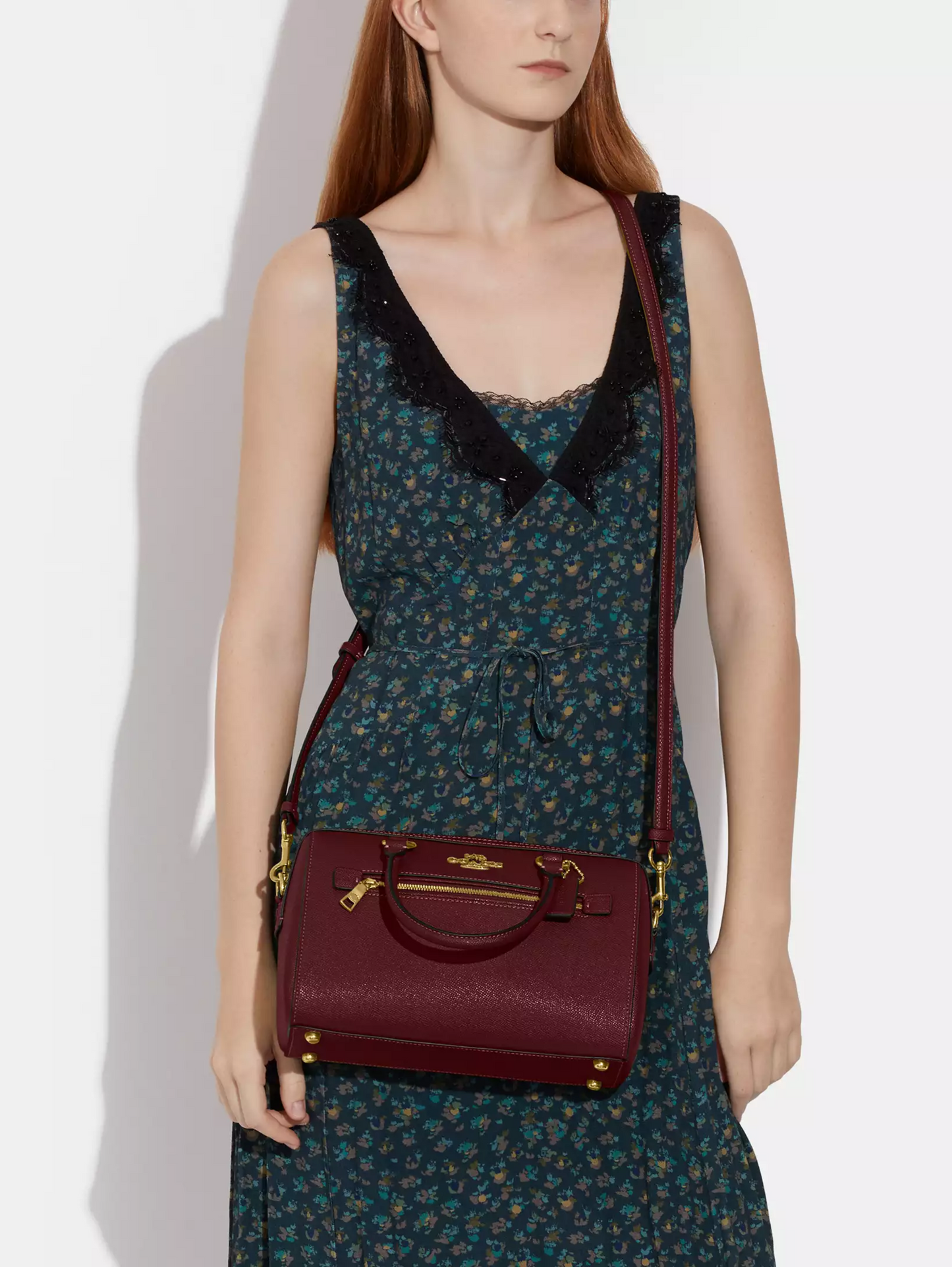 Bolso satchel Rowan en lona de firma