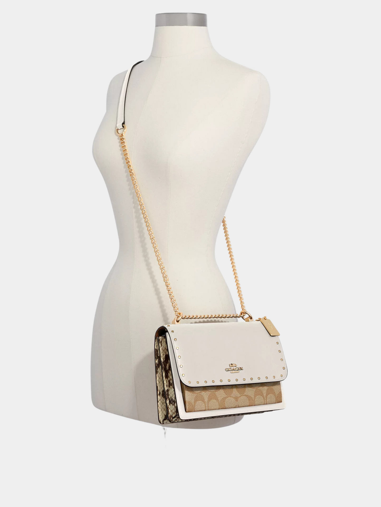 Klare Crossbody In Signature Canvas With Rivets