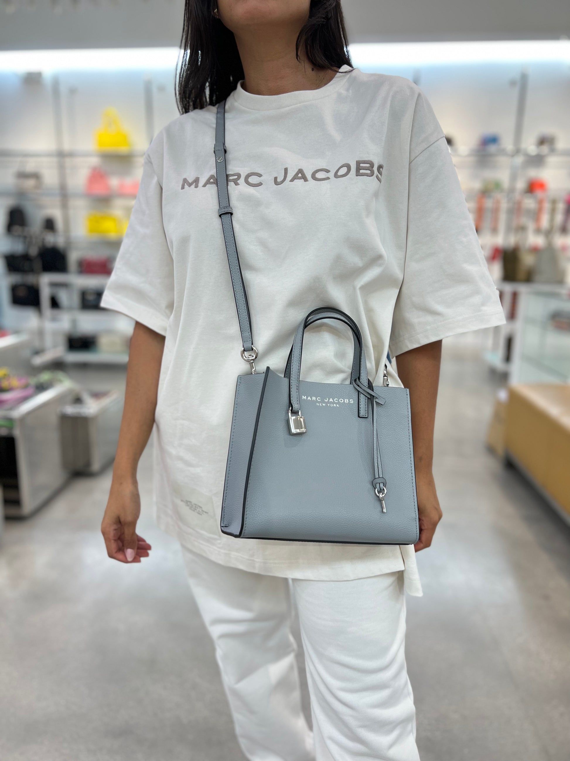 Marc jacobs mini online grind coated leather tote