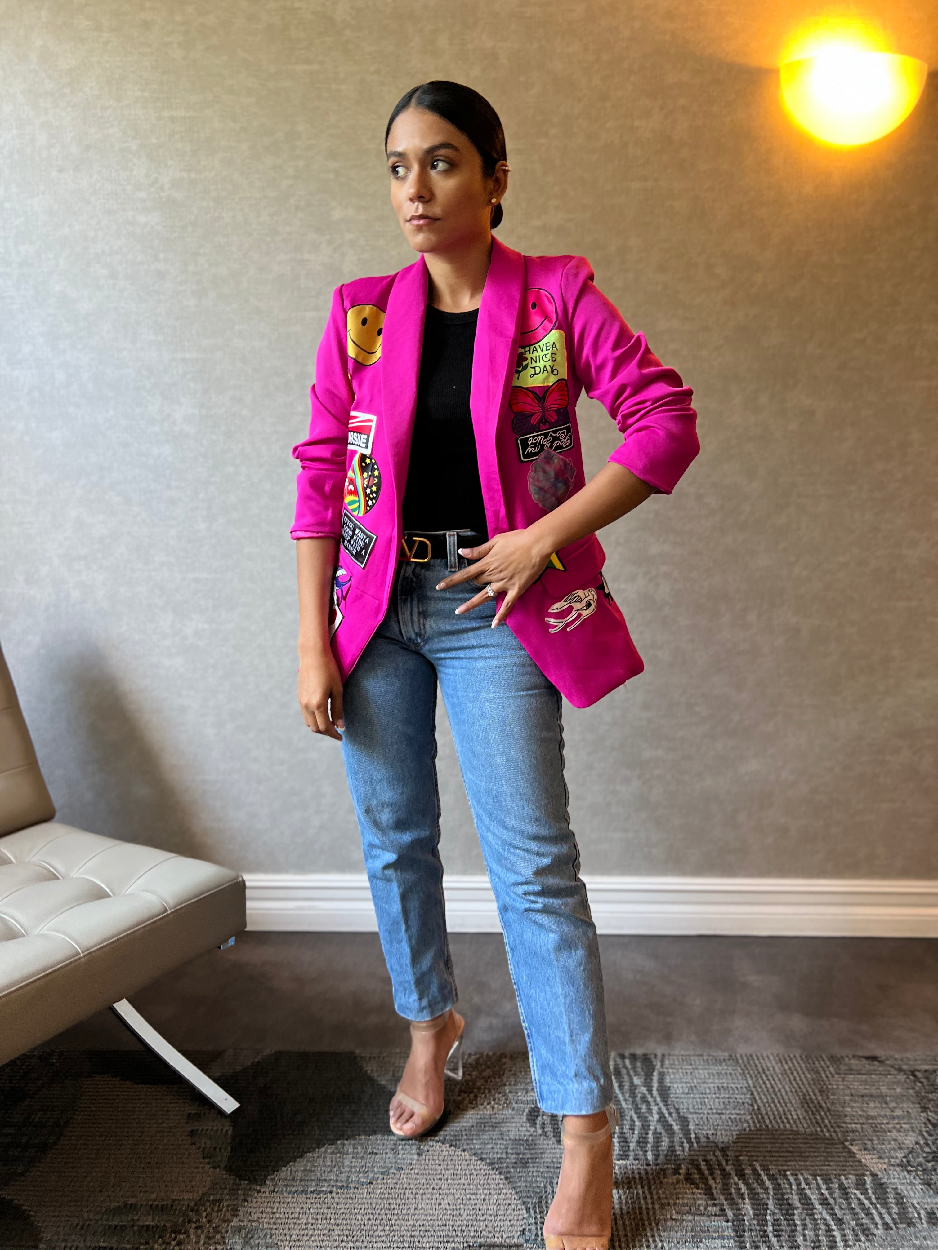 Paint Fashion magenta Blazer