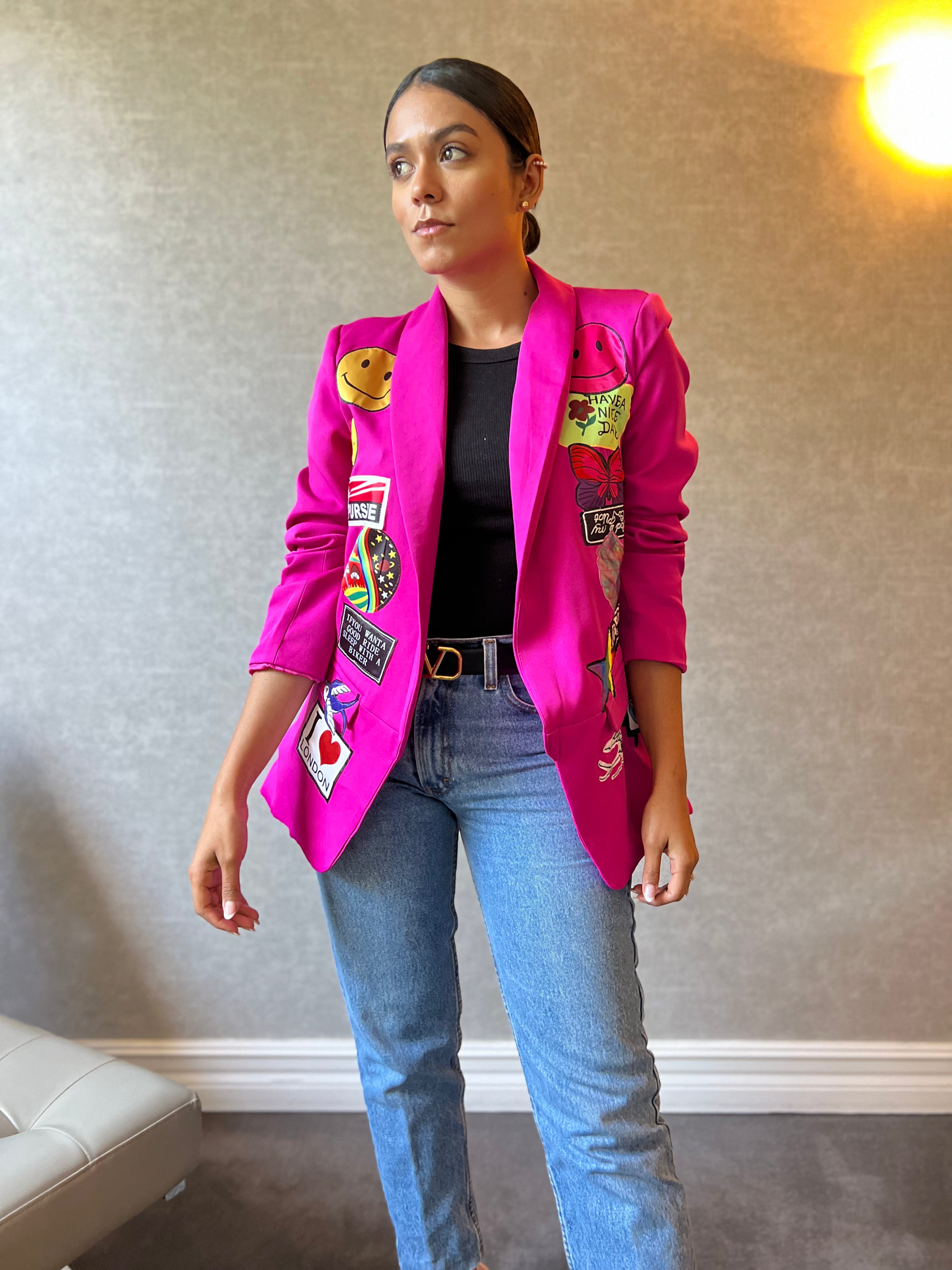 Paint Fashion magenta Blazer